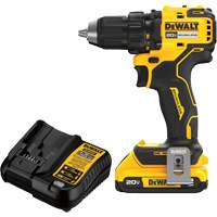 Ensemble de perceuse-visseuse sans fil et sans balai, Lithium-ion, 20 V, Mandrin 1/2" R.M.G. Prévention