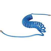 MAXAIR Coiled Hose, Air, 1/4" ID x 50' L, Polyurethane R.M.G. Prévention