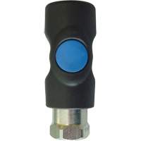 TOPQUIK S1 Industrial Quick Coupler, Polyester Composite/Stainless Steel, 1/4", Female NPT, 174 PSI R.M.G. Prévention
