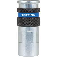 QUIKSILVER 2 Industrial Quick Coupler, Zinc-Plated Steel, 1/4", Female NPT, 362 PSI R.M.G. Prévention