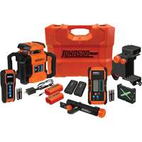 GreenBrite&reg; Dual Slope Rotary Laser Level Kit, 4000' (1219.2 m), 510 Nm/530 Nm R.M.G. Prévention