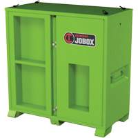 Armoire de rangement d'&eacute;PI sur place, Acier, Vert lime haute visibilit&eacute; R.M.G. Prévention