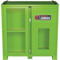 Armoire ventil&eacute;e pour le rangement d'&eacute;PI sur place, Acier, Vert lime haute visibilit&eacute; R.M.G. Prévention