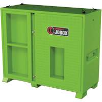 Armoire de rangement d'&eacute;PI sur place, Acier, Vert lime haute visibilit&eacute; R.M.G. Prévention