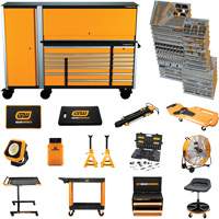 MEGAMOD Mechanics Tool Set in Premium Modular Foam Trays with Tool Storage & Shop Equipment, 1629 Pieces R.M.G. Prévention