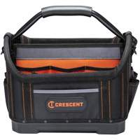 14" Tradesman Open Top Tool Bag, 1680 Denier/Polyester, 25 Pockets, Black/Grey/Orange R.M.G. Prévention