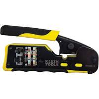 Ratcheting Ethernet Cable Crimper/Stripper/Cutter for Pass-Thru Connectors R.M.G. Prévention