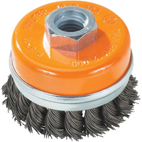Knot-Twisted Wire Cup Brush, 5" Dia. x 5/8"-11 Arbor R.M.G. Prévention