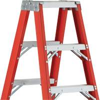 6600 AA Series Industrial Extra Heavy-Duty 2-Way Stepladders, Fibreglass, 375 lbs. Capacity, 4' R.M.G. Prévention