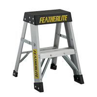 Industrial Extra Heavy-Duty Step Stool/Ladders, 2', Aluminum, 300 lbs. Capacity, Type 1A R.M.G. Prévention