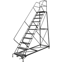 &eacute;chelles en angle de s&eacute;curit&eacute;, 11 marches, Perfor&eacute;, Inclinaison 50°, Hauteur 110" R.M.G. Prévention