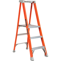 Industrial Heavy-Duty Pro Platform Stepladders (FXP1700 Series), 3', 300 lbs. Cap. R.M.G. Prévention