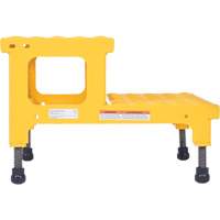 Adjustable Step-Mate Stand, 2 Step(s), 23-13/16" W x 22-7/8" L x 15-1/4" H, 500 lbs. Capacity R.M.G. Prévention