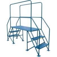 Crossover Ladder, 35-1/2" Overall Span, 31-1/2" H x 22" D, 22" Step Width R.M.G. Prévention