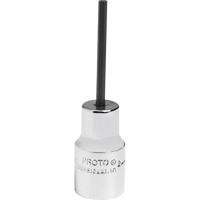 Standard Bit Socket, Hex, 2.5 mm x 1-7/8" L, 1/4" Drive R.M.G. Prévention
