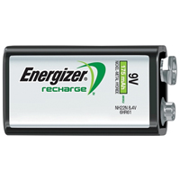 Rechargeable NiMH Batteries, 9 V R.M.G. Prévention