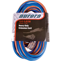 TPE-Rubber Extension Cord With Light Indicator, All-Weather, SJEOW, 12/3 AWG, 15 A, 50' R.M.G. Prévention