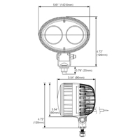 Éclairage arrière pour chariot élévateur XE490 | R.M.G. Prévention