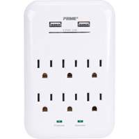 Prime&reg; USB Charger with Surge Protector R.M.G. Prévention