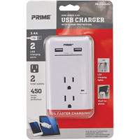 Prime&reg; USB Charger with Surge Protector R.M.G. Prévention