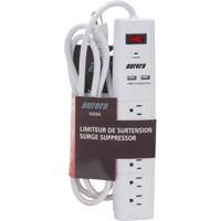 USB Charging Surge Protector, 6 Outlets, 1200 J, 1875 W, 6' Cord R.M.G. Prévention