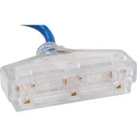 Cordon rallonge en caoutchouc TPE avec indicateur lumineux, Toutes saisons, SJEOW, AWG 14/3, 15 A, 3 prise(s), 25' R.M.G. Prévention