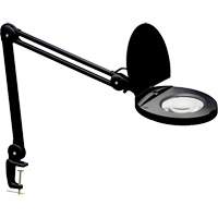 Lampe loupe ajustable, Dioptrie 5, Ampoule DEL, Bras de 47", Pinces serre-joints, Noir R.M.G. Prévention