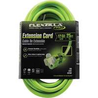 Cordon rallonge industriel Flexzilla Pro, Toutes saisons, SJTW, AWG 12/3, 15 A, 25' R.M.G. Prévention