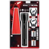 Safety Flashlight Pack, LED, 487 Lumens, D Batteries R.M.G. Prévention