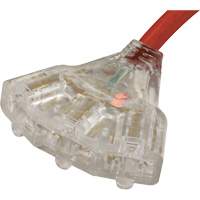 Rallonge pour g&eacute;n&eacute;ratrice avec triple fiche, STW, AWG 10, 3 prise(s), 25' R.M.G. Prévention